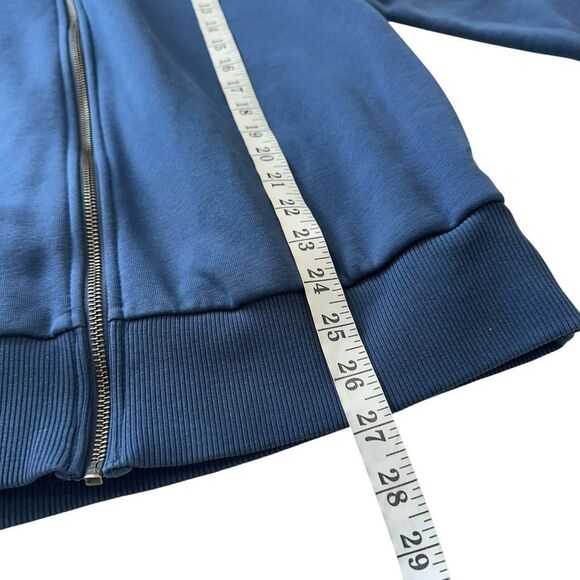 PACT Blue Unisex Front Zip Hoodie, M - Picture 8 of 8